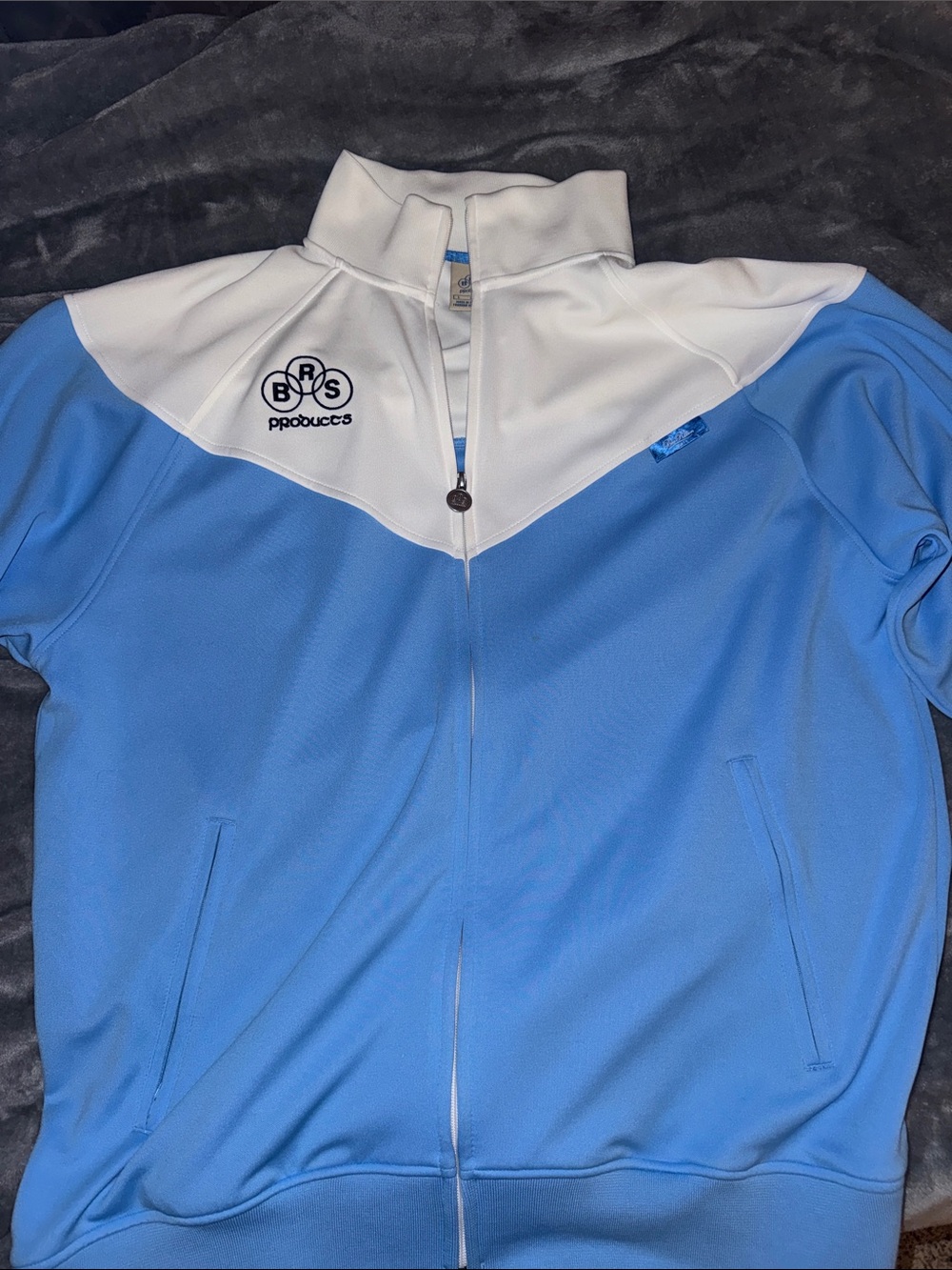 BRS Products Light Blue & White Track Jacket